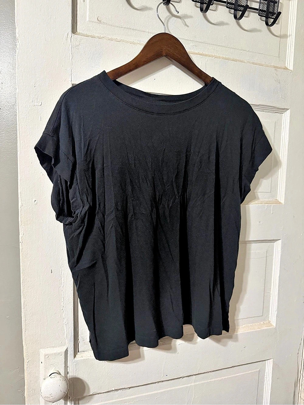A new day Short Sleeve Top in Black Size Medium